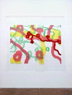 <I>Surface Tension</I> [2012] vinyl on clear PVC 183 x 200cm